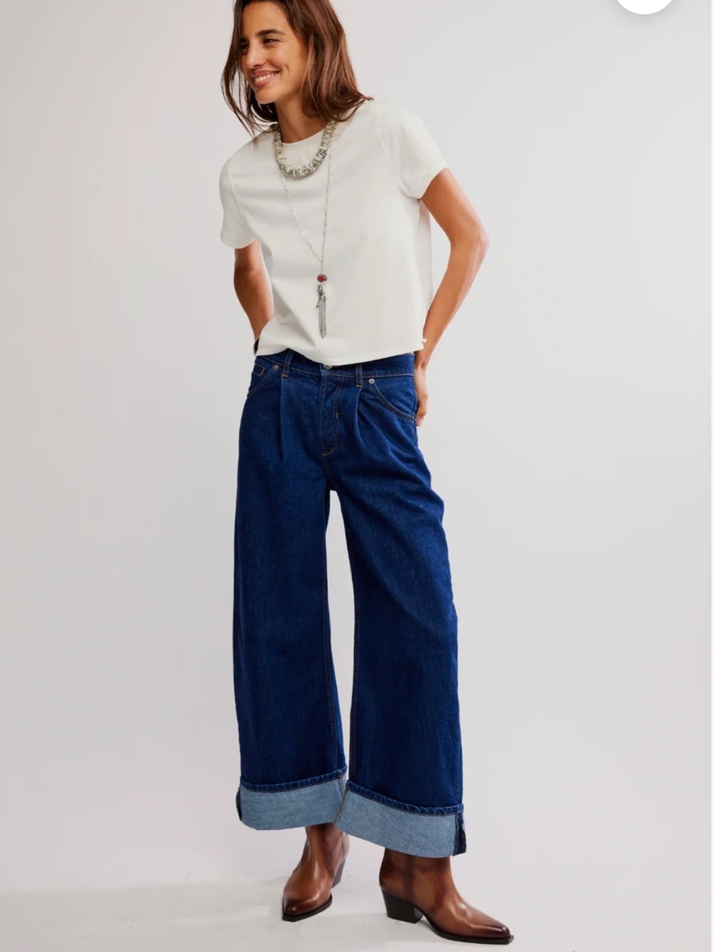 Free People Alia wide leg jeans